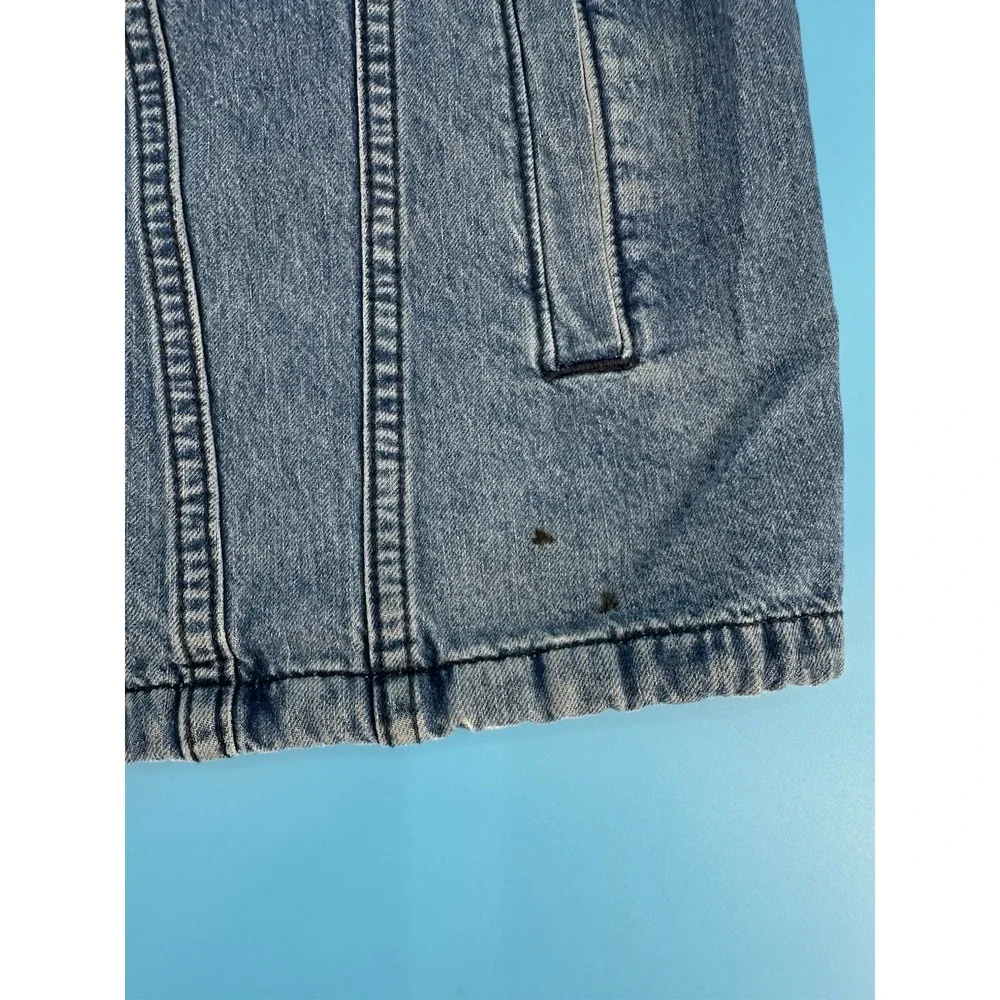 RARE Levi Strauss BIG E Premium Denim Jacket Men's Size M Trucker Snap Med Wash‎